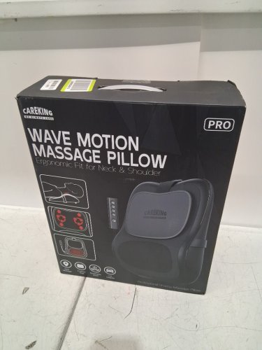 careking Up & Down Shiatsu Back Massager with 3 Heat Levels-black/grey-(model: 310B3) image 2