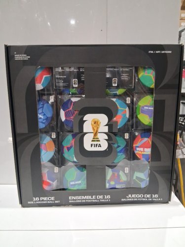 16pc fifa world cup 2026 host cities soccer ball set in display box - size 1(mini) - assorted (model: 1872202) image 2