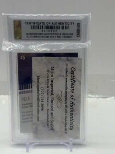 JDCC GRADED GEM MINT 10 2023 LEAF HYPE! PELE LTD 5000 #45 image 2