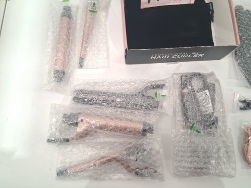 ufree 5-in-1 professional hair curler - black/pink (model: u-3166n1) image 5