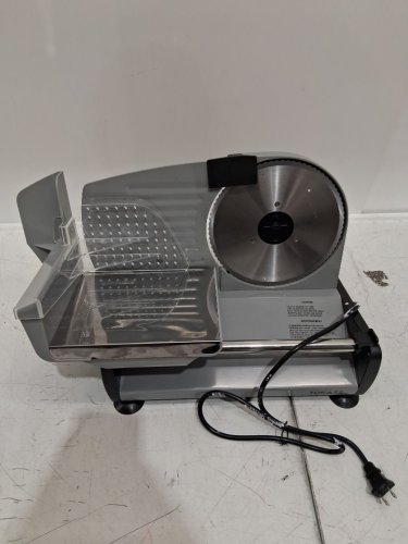 Tokkas Electric Deli Meat/Food Slicer with Removable Stainless-Steel Blades - 7.5’’ Blade - Silver (Model: SL-4383) image 4