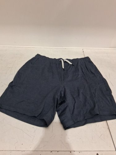 men's Kirkland Signature Lounge Short - LARGE - HEATHERED Blue (STYLE: 7771409) image 2