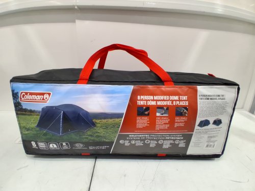 COLEMAN 8-PERSON MODIFIED DOME FULL FLY CAMPING TENT - 9FT X 12FT X 6FT-5" - BLUE (MODEL: 1985281) image 2