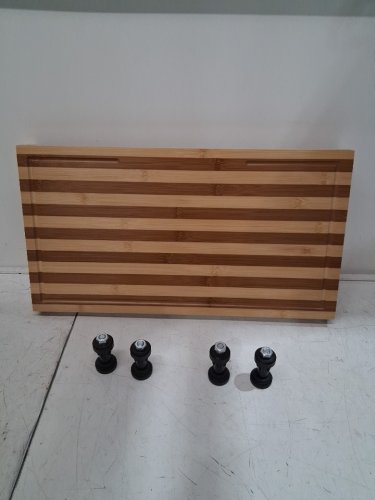Ceaz Bamboo Cutting Board with Adjustable Legs- 21.3" x 11.5"- bamboo (model: BCBAL550) image 3