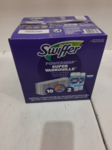 12PC SWIFFER POWERMOP refill bundle with 5 pad refills and 1 cleaning solution - 750ml - lavender scent image 3