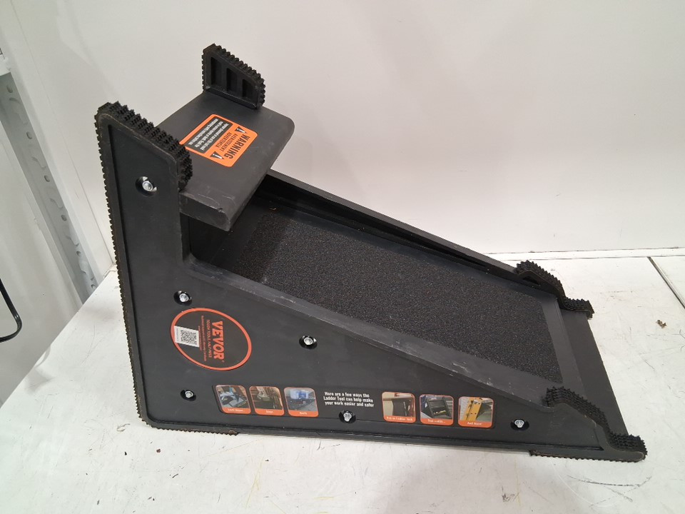 Ladder Leveler Tool with Storage for Uneven Ground - 21.65" x 9.84" x 15.75" - 380lbs max - Black/ORANGE (Model: KH-L03) image 2