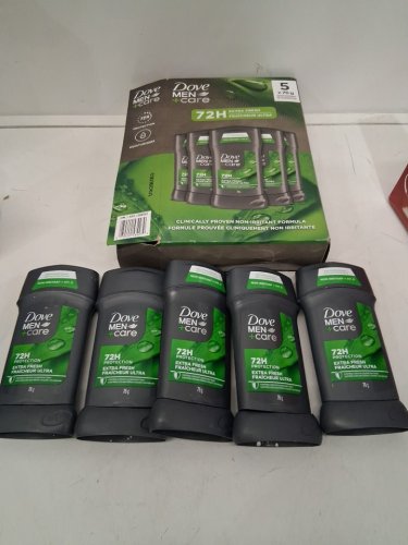 5PK DOVE MEN+CARE extra fresh  72 hour non irritant moisturizing deodorant stick - 76G each image 2