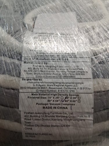 LILYVIBEBEARHAPPY PREMIUM JAPANESE FLOOR FUTON MATTRESS - 80" X 54" - GREY image 3