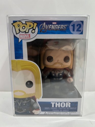 Funko pop! Marvel: marvel avengers - thor vinyl figure (#12) **plastic protector cover** image 2