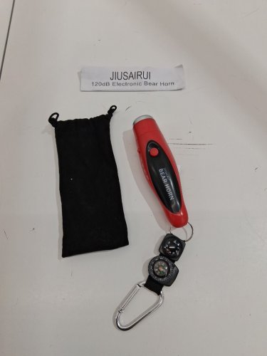 JIUSAIRUI Electronic Bear Horn for Safety - red image 2