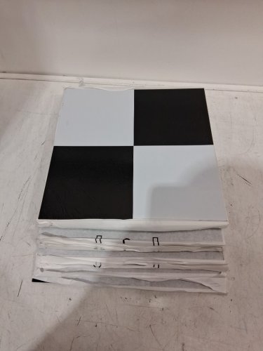 45PK TIVOLITILE SELF-ADHESIVE PEEL & STICK VINYL FLOORING TILES - 12" X 12" - Black/white (MODEL: FTVso10345) image 3