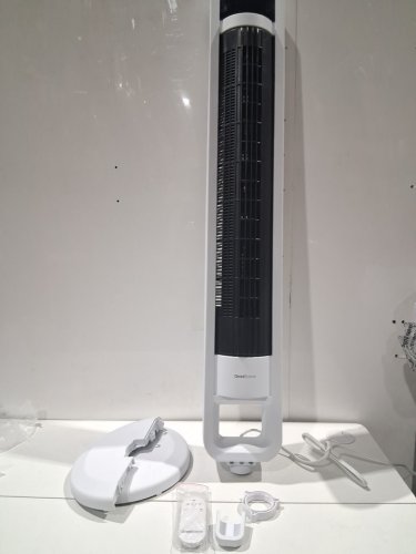 omnibreeze premium 38" Rotating tower fan with wifi CONTROL, 5-SPEEDS & REMOTE - white/BLACK (model: 5333021/dc2313r-g) image 3