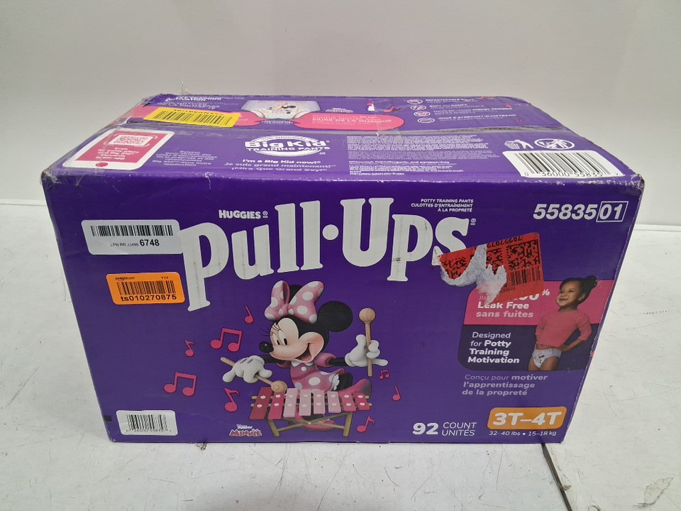 92PK HUGGIES PULL-UPS DISPOSABLE TRAINING PANTS - SIZE 3T-4T - DISNEY Minnie MOUSE image 2