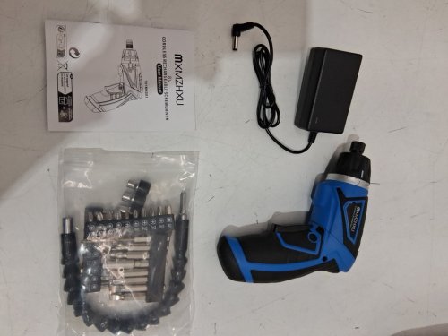 MXMZHXU Cordless Screwdriver with 47 Accessories and led light - 320 RPM - blue/black (MODEL:T01MX001) image 4