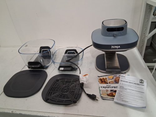 Ninja Crispi Pro 6-in-1 Glass Air Fryer Safe FAMILY-SIZED COOKING SYSTEM - 2.5QT - 6QT - Cyberspace/blue (model: AS101CCY) image 2