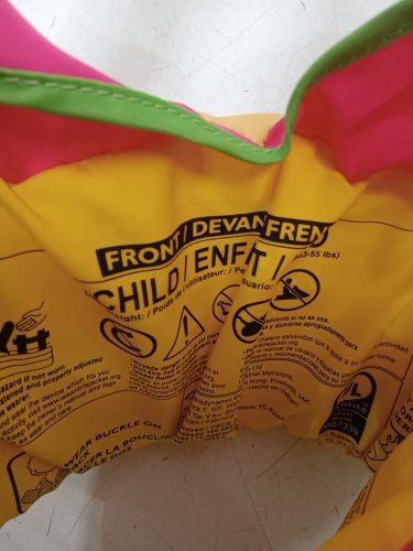 kid's paddle pals type v life vest - 35-55LBS CAPACITY - pink watermelons (model: 1977991) image 3