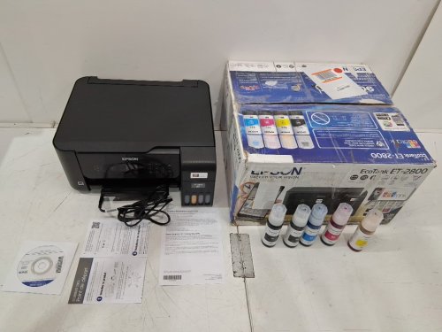 Epson EcoTank ET-2800 Wireless Colour All-in-One Cartridge-Free Supertank Printer - 5PPM Colour/10PPM BW - black (Model: C634G) image 2