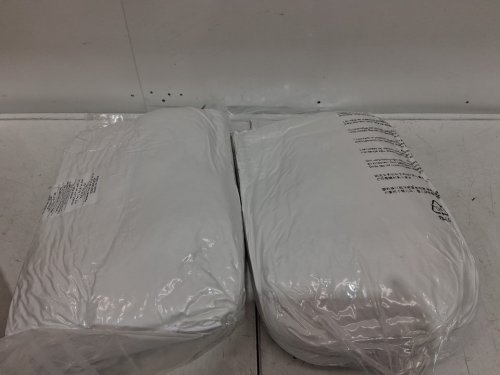 2PK AMAZONBASICS SOFT DENSITY DOWN ALTERNATIVE BED PILLOWS FOR STOMACH AND BACK SLEEPERS - KING 20" X 36" - WHITE image 3