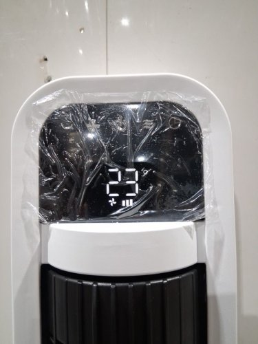 omnibreeze premium 38" Rotating tower fan with wifi CONTROL, 5-SPEEDS & REMOTE - white/BLACK (model: 5333021/dc2313r-g) image 4