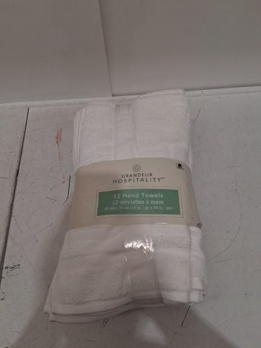 12PK Grandeur Hospitality HAND Towels, 16" X 30" - WHITE (model: 4500996) image 2