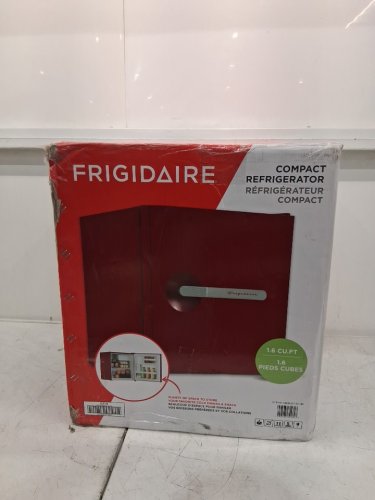 frigidaire retro series compact refrigerator with built in bottle opener - 1.6cuft - merlet/red (model: efr197-merlot-6com) image 2