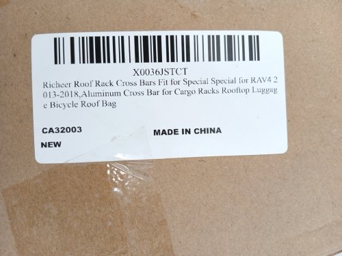 2PC Richeer Cargo Roof Rack Cross Bars - For 2013-2018 Toyota RAV4 - Black (Model: 35851) image 8