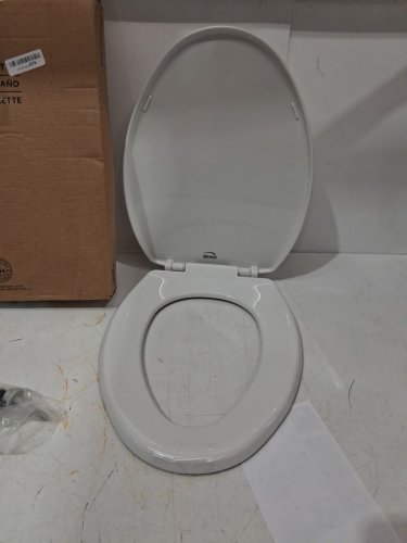BEMIS slow close ELONGATED TOILET SEAT - 19" - WHITE (MODEL: 7300slec 000) image 4