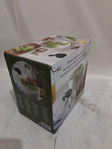 MIU HAND OPERATED DISHWASHER SAFE SALAD SPINNER - 6L - STAINLESS STEEL (MODEL: 2863207) image 2