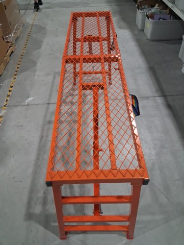 noliven foldable Work scaffolding with Adjustable Height 770lbs max - 70.8" x 15.2" x 36.2"-62" - Red (Model: Noliven-V2I-FZ0-NR5) image 2