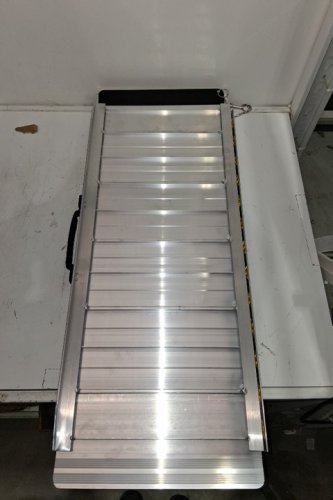GARVEE PORTABLE FOLDING WHEELCHAIR NON SLIP RAMP - 3FT - 800LBS- SILVER image 5