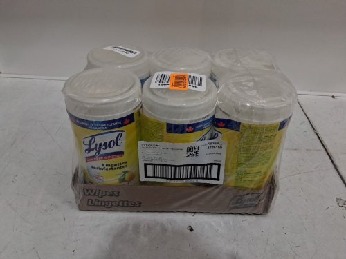 6pk lysol advanced disinfecting wipes - 550 wipes total - citrus scent (model: 1708072) image 2