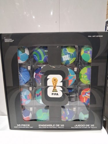 16pc fifa world cup 2026 host cities soccer ball set in display box - size 1(mini) - assorted (model: 1872202) image 2