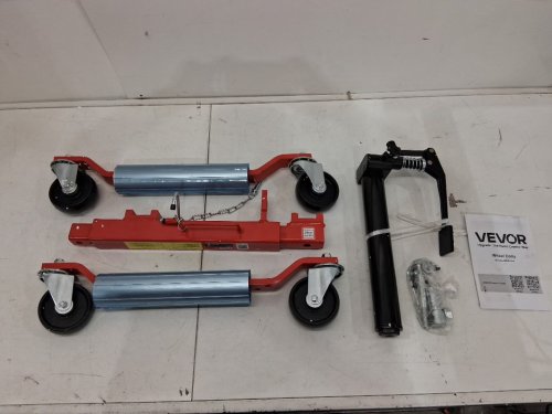 Heavy Duty Vehicle Wheel Dolly - 12" tire width - 1500Lbs max capacity - black/silver/red (model: mr8016-4) image 6