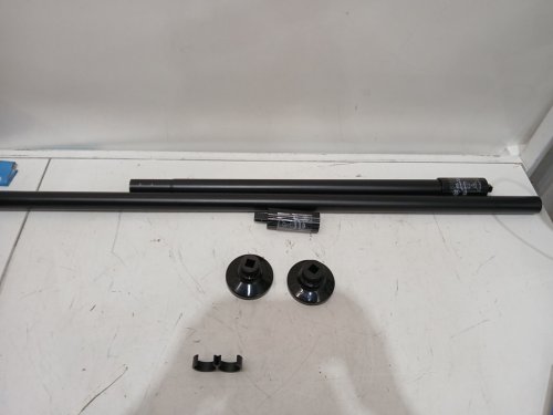 Umimile 1.26" Tension Curtain Rod Spring Closet Rod for Windows or Shower - 51" - 165" - black (model: w2-trod) image 3
