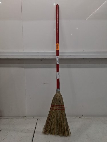 Carlisle 3-stitch Lobby Broom with Blended Corn Bristles - 40" - Red (Model: 368200) image 2