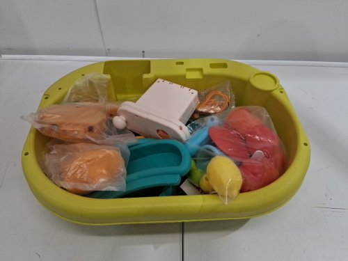 40pc CUTE STONE Play Sink with Running Water, Kitchen Sink Toys - multicoloured image 3
