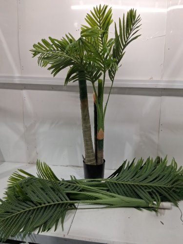 HOMCOM Artificial Bamboo Tree in Pot home decor - 5ft - green/black (model:673986114889) image 2