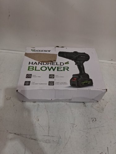 7pc YUQUESEN Cordless Handheld blower - 4.0ah batteries - black (model: RL-009) image 2
