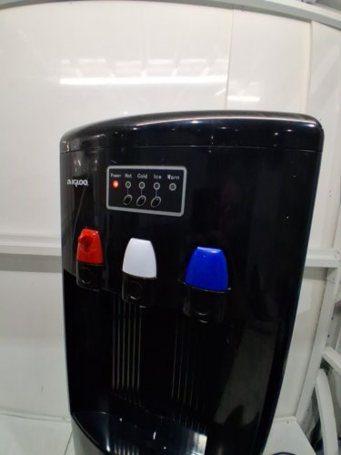 KFJZGZZ 2 in 1 Water Dispenser with Built-in ice Machine - 12.4" x 14" x 40.2" - Black (Model: home) image 8