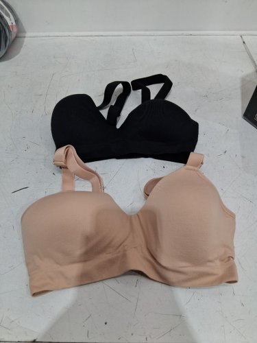 2pk womens jones new york smooth comfort bra - SMALL - black / taupe (style: 2969310) image 2