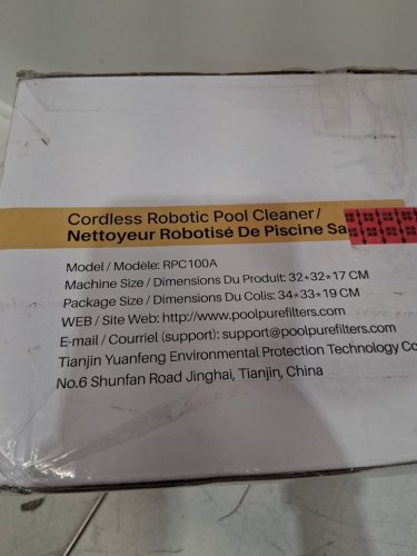 POOLPURE CORDLESS Robotic Pool Vacuum Cleaner Lasts 2 Hours, Self-Parking, Dual-Motor, IPX8 Waterproof, Automatic Ideal for Above/In-Ground Flat Pools - up to 40 FT - white - (model:RPC100A) image 3