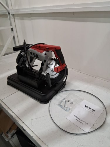 portable steel base band saw with 5" cutting capacity for metal/wood - variable speed 137.8fpm to 472.4fpm (MODEL: R2103) image 6