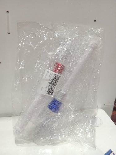 2PK LIGHT UP STAR GLITTER WAND SET - 14" - RED/BLUE image 2