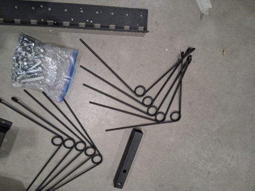 garvee steel spring landscape rake for lawn tractors or utv/atv - 48", fits 2" reciever - black - (model: ppg-33mtq7du) image 8