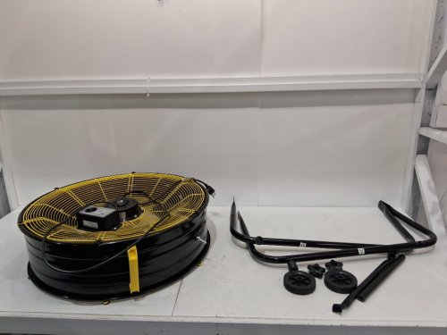VAGKRI  Industrial Drum Fan - 320W High Velocity - 24" - yellow/black image 3