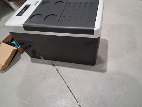 EUHOMY PORTABLE CAR REFRIGERATOR WITH APP CONTROL - 25L - 12V - FROM -4° TO 68°F - BLACK/GREY (MODEL: CFC-18 / CF004-18BL-CAEH) image 5