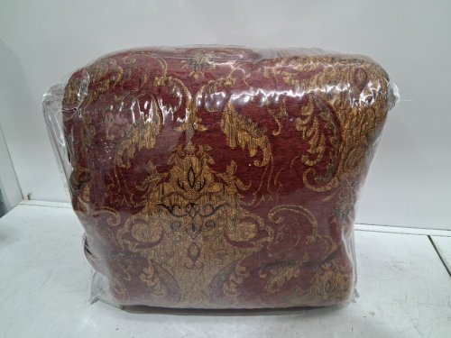 3PC Loom and Mill Luxury Classic Damask Quilted Bedspread with 2 Shams Quilt Set - King - Red/Gold - (Model: LM-HFB-FlorenceRD-King) image 4