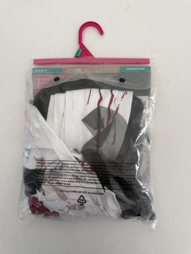 GIRLS WAY TO CELEBRATE BLOODY BRIDE COSTUME (DRESS ONLY) - EXTRA LARGE (14-16) - WHITE/BLACK/RED image 3
