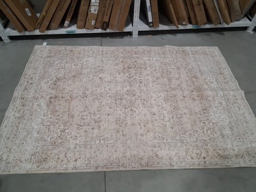 WASHABLE Neutral large living room area rug - 6ft x 9ft - beige image 3
