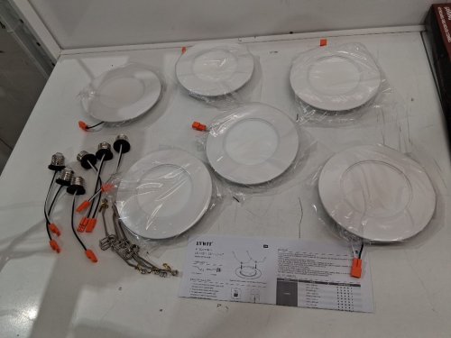 6pk LVWIT  5CCT LED Downlight  Dimmable Pot Lights - 6" / 10w / 1000LM - white  - (model: DLB01-D610T-1000 120) image 2